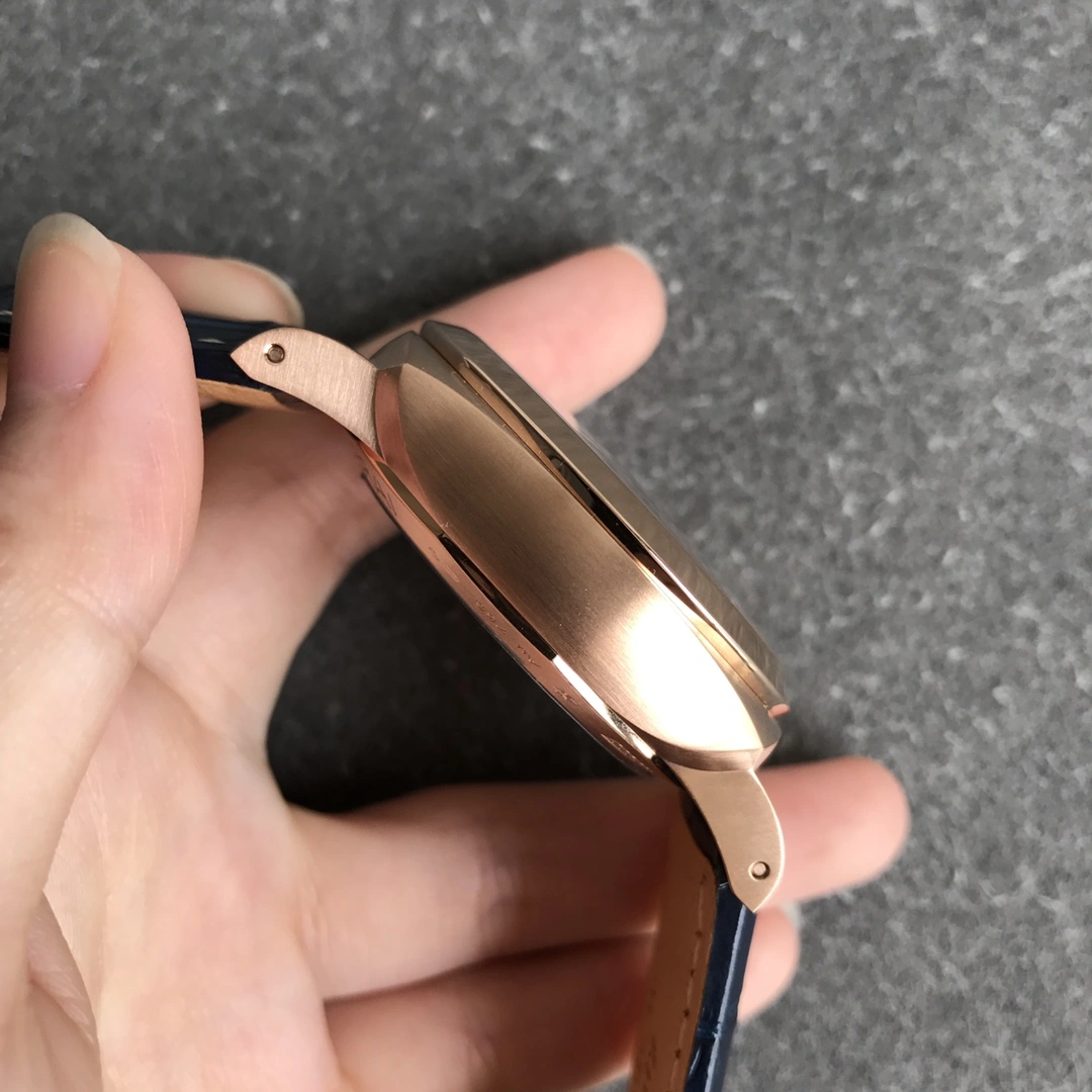 CBD Factory Panerai Luminor Marina Blue Dial Blue Leather Strap Goldtech Bezel (PAM01112) 1:1 Super Clone – DDP.9010 Movement Bold 382